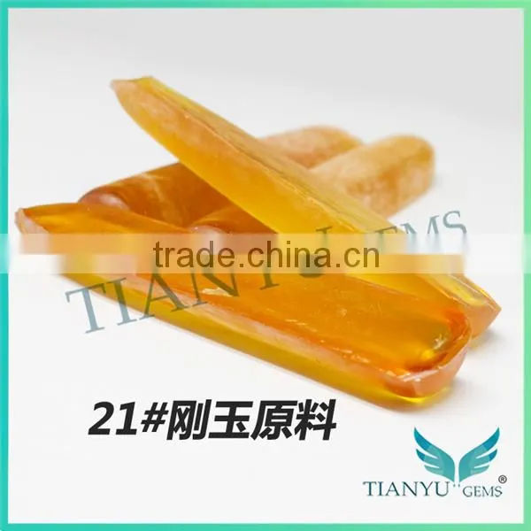 Factory Prices 21# Yellow Synthetic Corundum Rough Stone Wholesaler photo-2