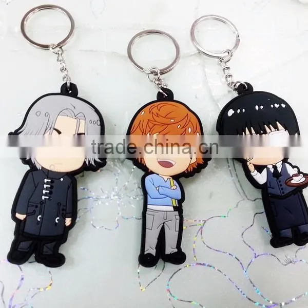 2016 Wholesale Silicone Keychain Rubber Key Chain Gift New-key Ring Hoop photo-3
