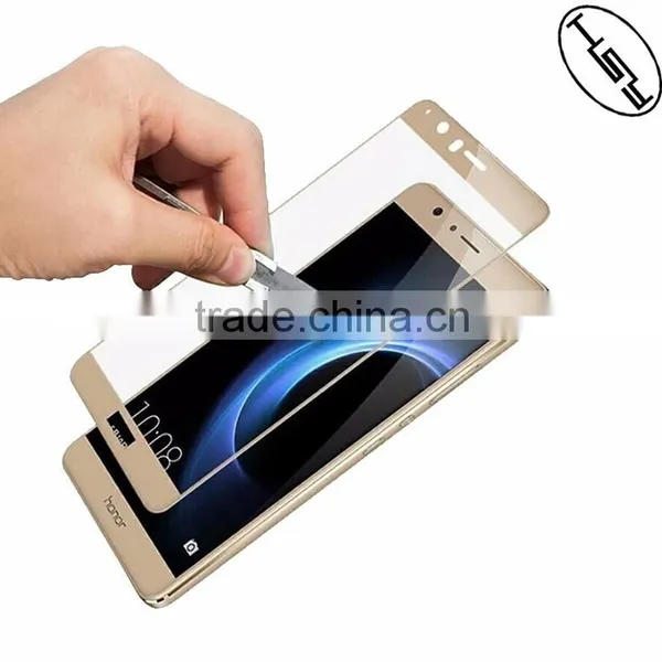 HUYSHE Anti-fingerprint Tempered 2.5D Full Cover Glass Screen Protector for Huawei Honor 8 photo-3
