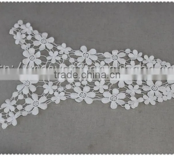 2016 New Wholesale Machine Embroidery Neckline 100% Cotton Crochet Lace Collar photo-6