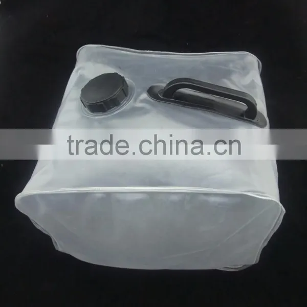 Environmental Plastic Folded Water Bag/kettle for Travel Portable Folding Bucket for Outdoors Picnic Accordion Water Bag photo-3