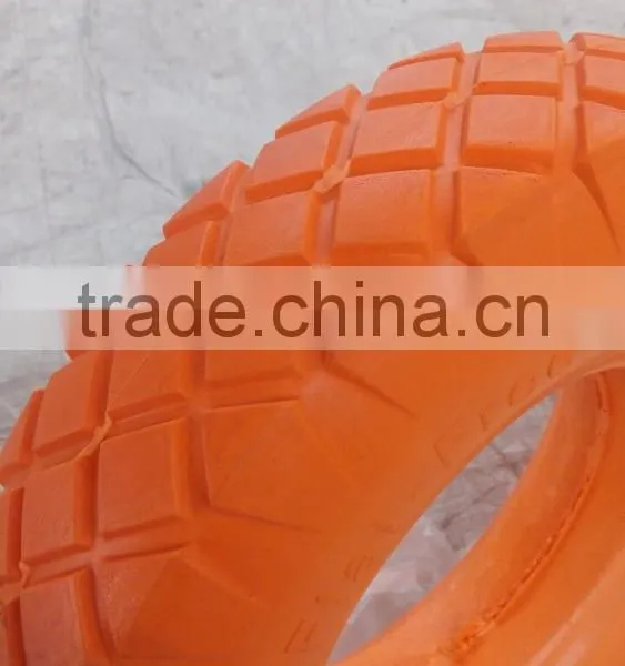 PU Foma Industrial Elastic Wheel With Bearing photo-4