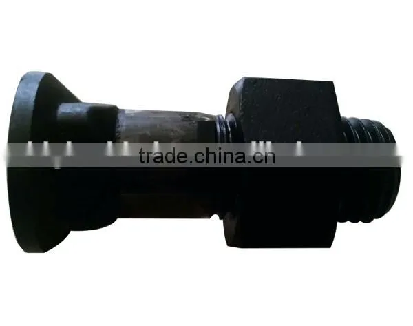 M19 Boron Steel Fixed Bolts / Screws and Nuts, Bolt on Loader Bucket photo-3