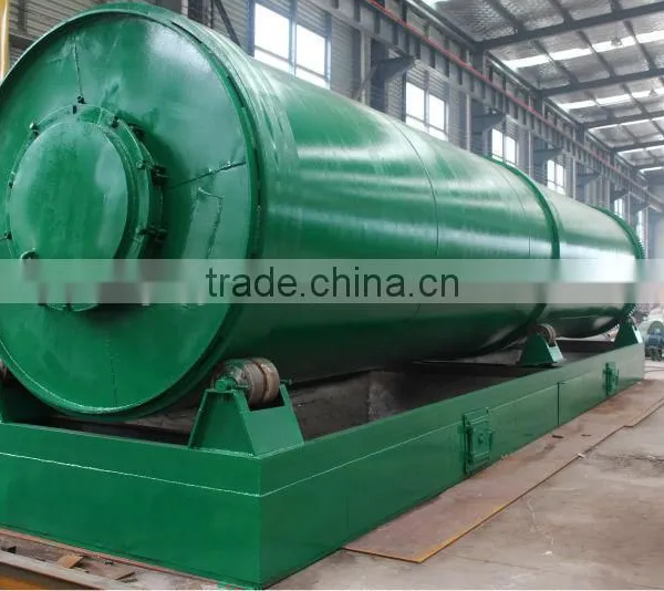 Environment Friendly 10tons Continuous Plastic Recycling Pyrolysis Plant