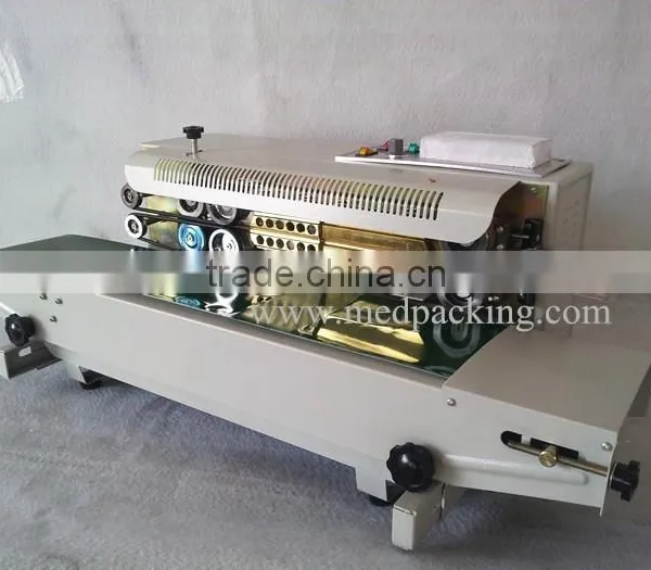 FR900 Plastic Film Sealing Machine+Horizontal Sealing+Date Printing+Seal Belt photo-2