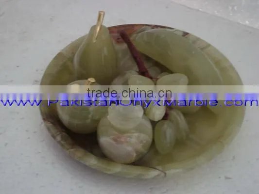 NATURAL ONYX FRUITS PLATES HANDICRAFTS photo-3