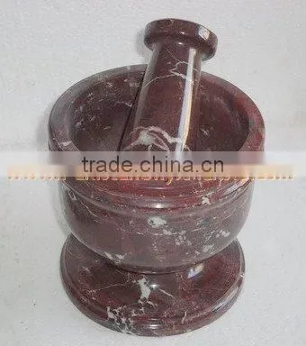 MARBLE MORTAR AND PESTLE HANDICRAFTS photo-4