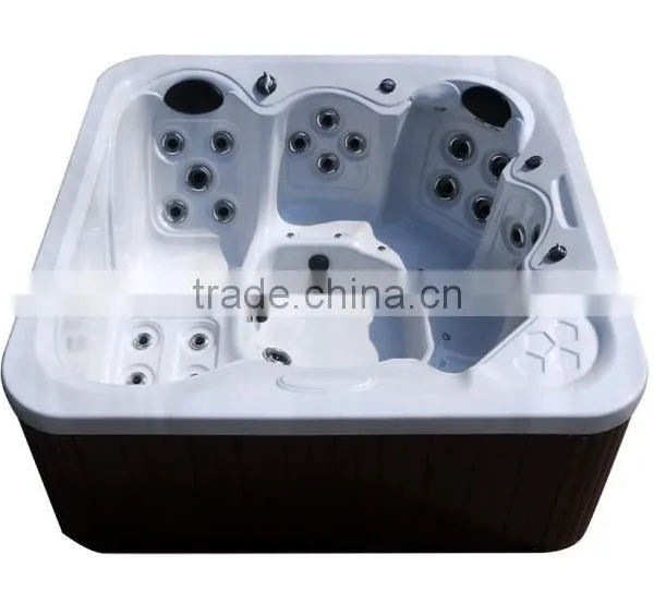 2015 Chinese LED Lights for 5 Person L312 Lucite Acrylic Outdoor Massage Bathtub photo-5