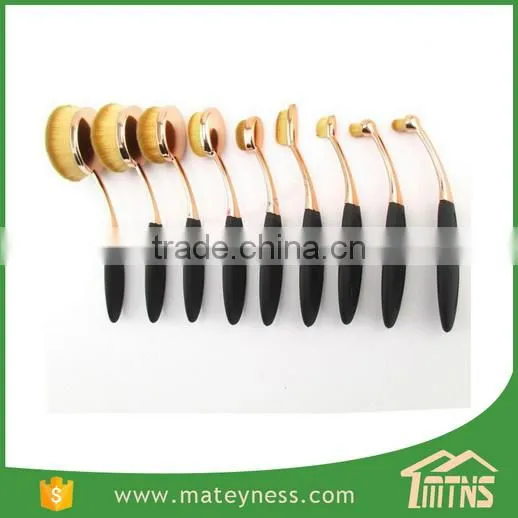 Toothbrush Shaped Oval Makeup Brush Set photo-2