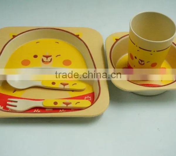 Bio Bamboo Fibre Plant Fibre Kids Dinnerware Set photo-2