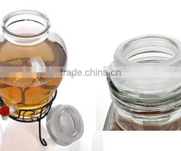 Metal Stand Selling a Large Glass Jar for Beverage Store photo-3