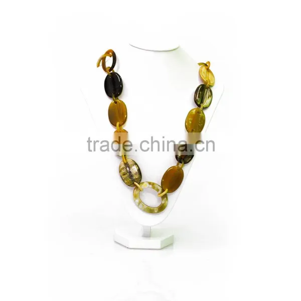 HANDMADE NECKLACE MADE FROM 100% BUFFALO HORN, COMBINATION OF TRADITIONAL AND MODERN BEAUTY photo-2