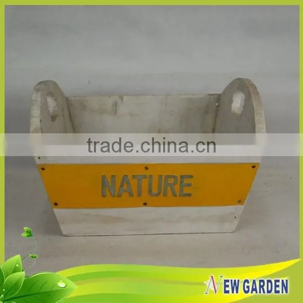 Wooden Decoration Basket, Gardeing Colorful Wood Easter Basket photo-6
