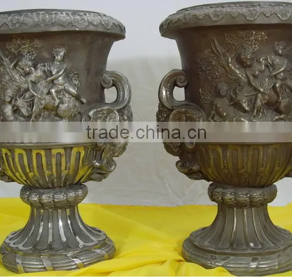 Garden Iron Casting Flowerpots,Metal Casting Flower Pots,Outdoor Casting Flowerpot photo-5