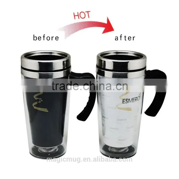 16 oz Color Changing Double Wall Stainless Steel Travel Mug photo-2