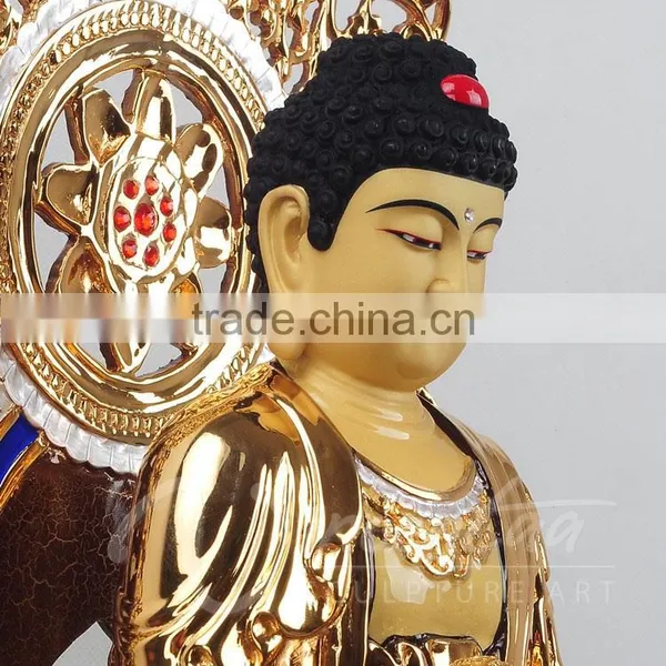Indian Style Antique Fengshui Crafts Fiberglass Buddha Sculpture Indonesian Statues photo-2