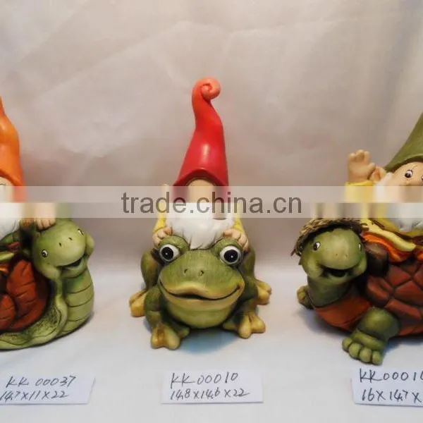 Ceramic Dwarf & Frog KK0037