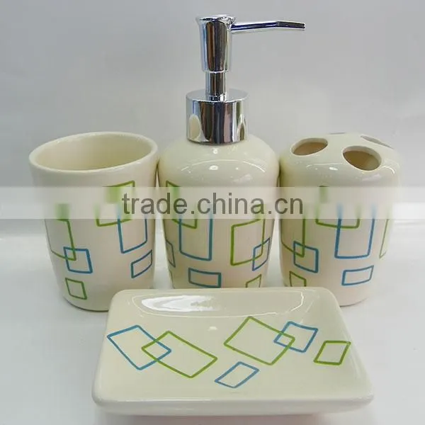 Wholesale Yellow Bathroom Accessories Set photo-2