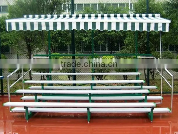 Outdoor Stadium Seating, 3-ROW Mobile Gym Bleacher for Sale photo-3