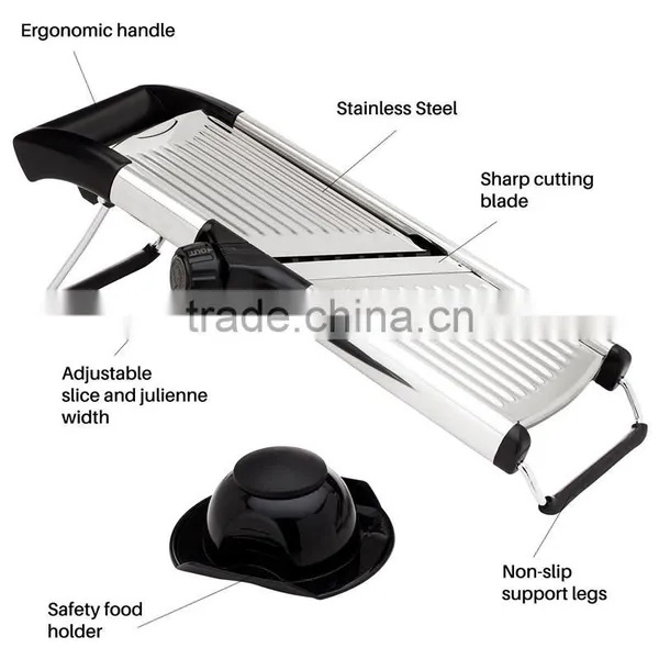 Stainless Steel Mandoline Slicer Adjustable Blades Vegetable Food Cutter photo-3