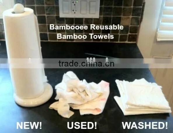 Super Strong Disposable Non-woven Bamboo Fiber Cleaning Wipe photo-2