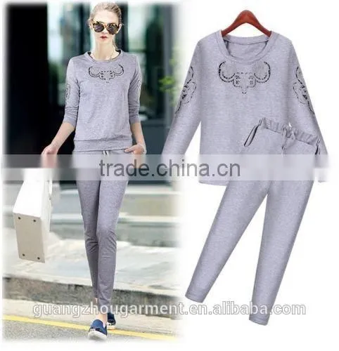 Women's Fashion Casual Hoody & Pants Set 2pcs Tracksuit photo-2
