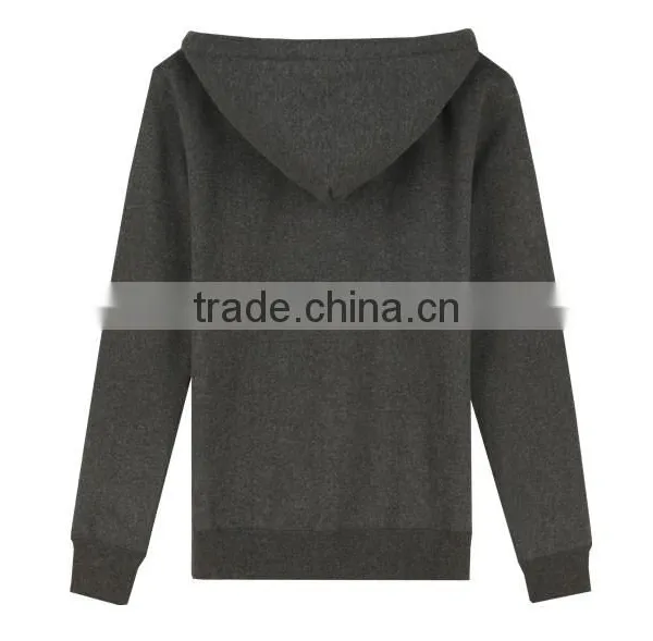 No Pockets Plain Slim Fit Wholesale Zip Hoodies photo-2