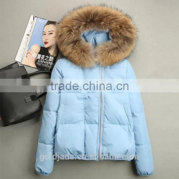 Latest Fashion Winter Short Down Jackets Woman Down Jacket Parka Winter 2016 photo-3