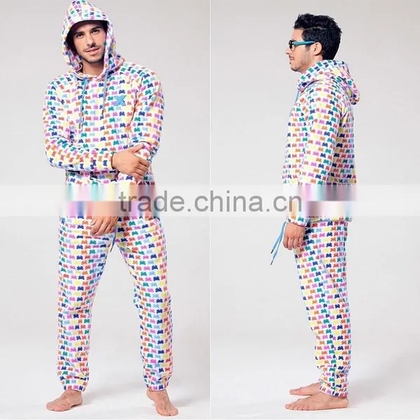 Newest Couple Pajamas With Coral Fleece Pajama ,high Quality Printing photo-3