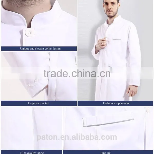 White Lab Coat For Medical Hospital Uniforms Doctor Gown photo-5