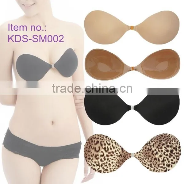 Sexy Open Photo Strapless Adhesive Transparent Cuup Bra Sets