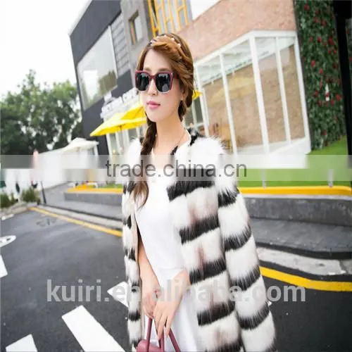 2017 New Arrival Latest Coat Design for Women Wear Vintage Faux Fur Coat photo-5