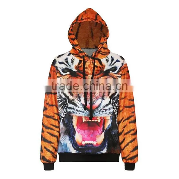 3D Sublimation Printing Bulk Polyester Pull Over Wholesale Lightweight Hoodie photo-3