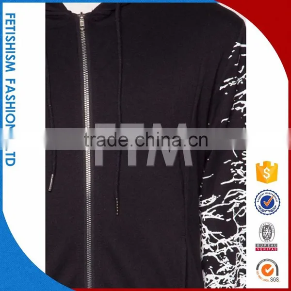Short Time Delivery Black Hoodie OEM Custom Made Bomber Jacket photo-3