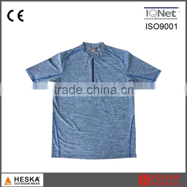 1/4 Zipper Sport T-shirt Quick Dry Polo Shirt photo-2