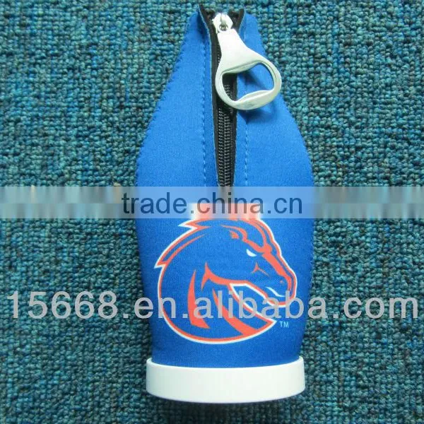 GR-B0169 High Quality Neoprene Beer Bottle Cooler With Zipper photo-4