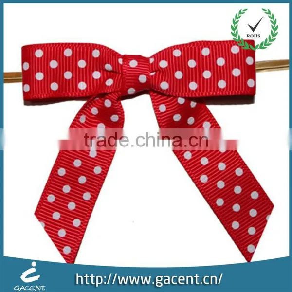 Hot Sale Handmade Polyester Ribbon Bow With Finger Filp for Wedding photo-4