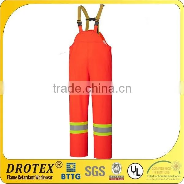 Flame Resistant Stretch Hi-Vis Rain Bib Overall photo-2