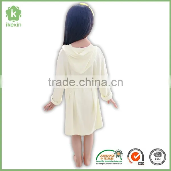 Organic Whip Stitch Cute Smooth Kids Animal Bathrobe photo-6