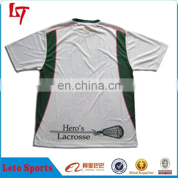 Applique New Lacrosse t Shirts/custom Dye Sublimated Team Lacrosse T-shirt /Lax Jersey photo-2