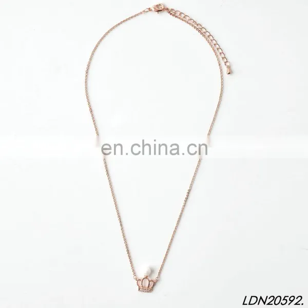 Real Rose Gold Necklace With AAA Zircon photo-6