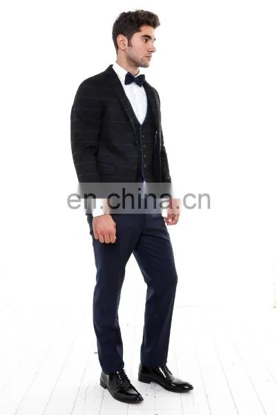New Fashion 2 Button Plain Mens Suit (3 Pieces) photo-2
