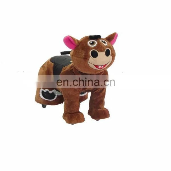 HI Brown Little Donkey Battery Operated Electric Animal Ride for Mall photo-3