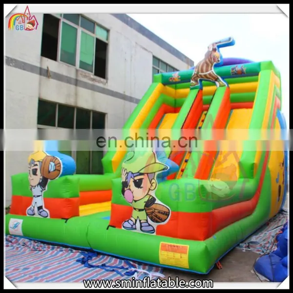 Funny Large Inflatable Cartoon Painting Slide,custom Design Slide,cheap Double Lane Inflatable Slip n Slide photo-2