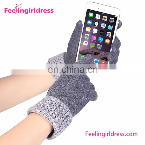Factory Direct Sale 3 Colors Ladies Winter Gloves Touch Screen photo-5