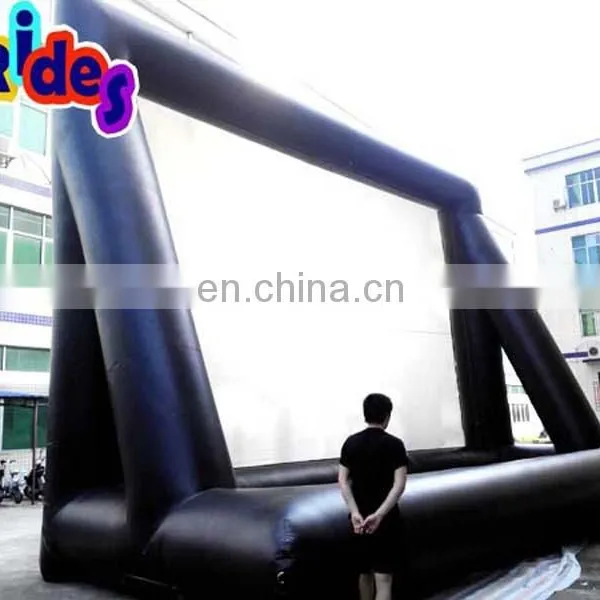 Black Standing Inflatable Movie Screen With Two Holder Tubes photo-2