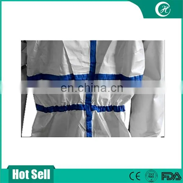Waterproof Blue Seal Strip Safety Disposable Coverall photo-4