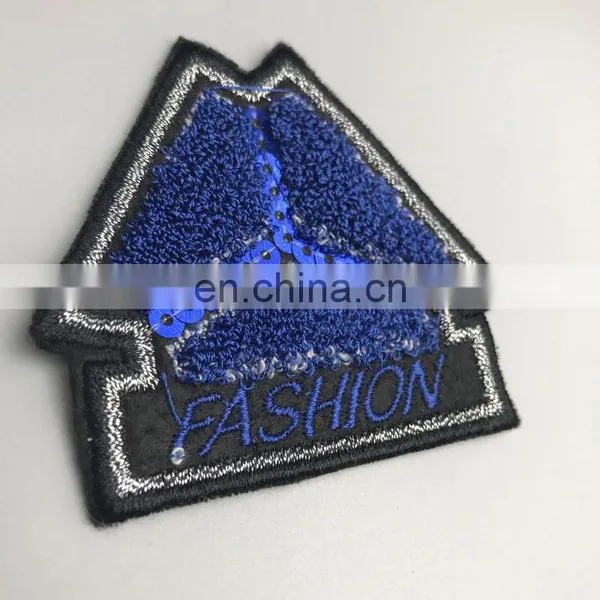 Factory OEM Decorative Embroidery Letter Chenille Patches photo-3