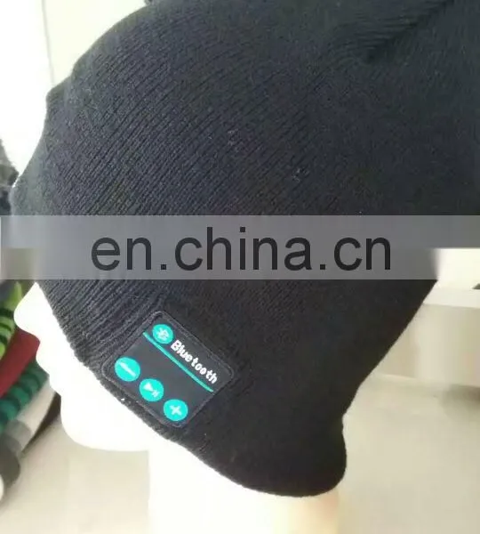 Wholesale Wool Knitted Beanie With Bluetooth Custom Logo photo-2