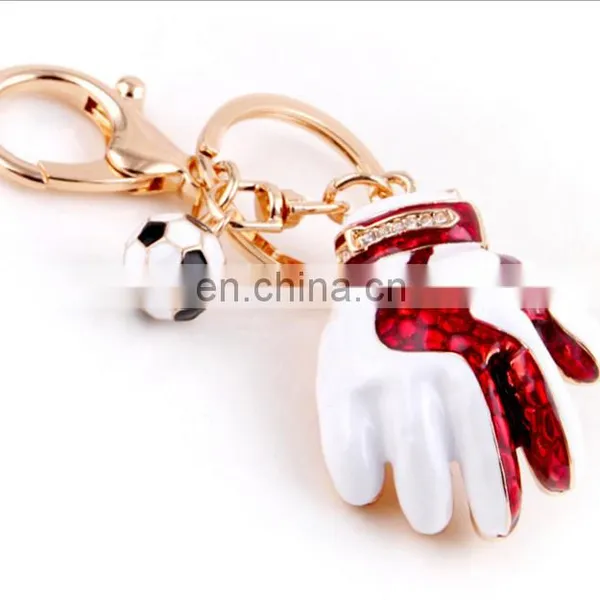 High Quality Metal Football T-shirts Keychains Custom Football Theme Jewelry Football Keychain Gifts Handle Bag Accessories photo-6